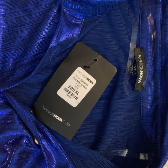 Fashion Nova Electric Blue Womens Dress - Picture 3 of 3